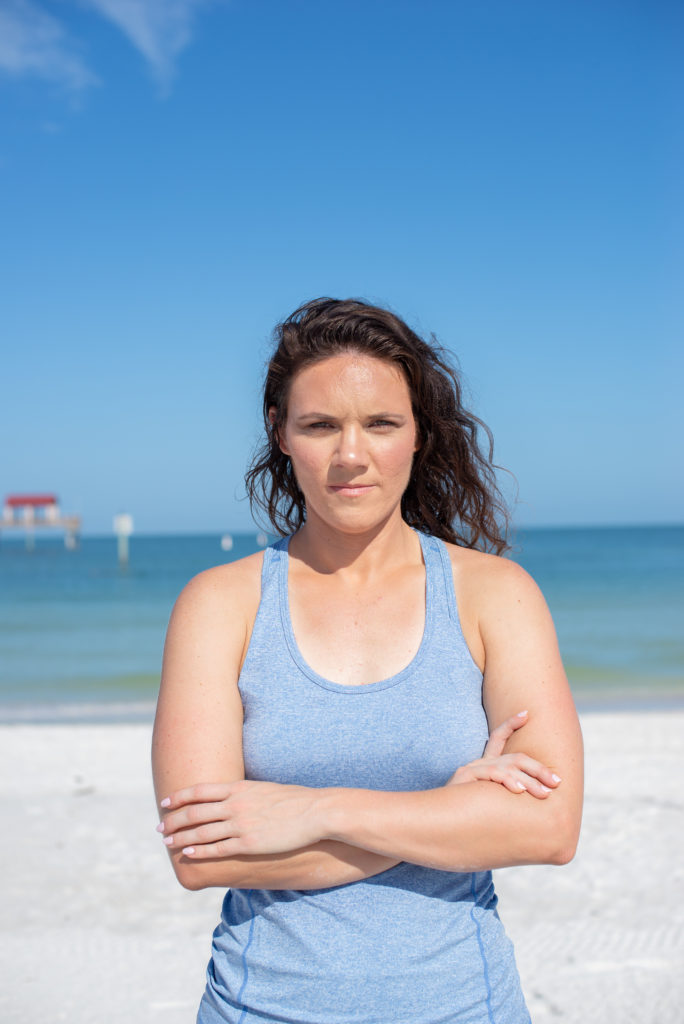 Clearwater Beach headshots for a fitness coach